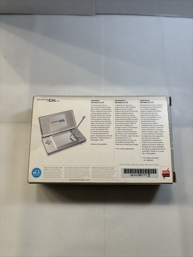 Silver Nintendo DS Lite Console System Complete CIB Tested Loose Hinge Read Desc - Picture 2 of 13