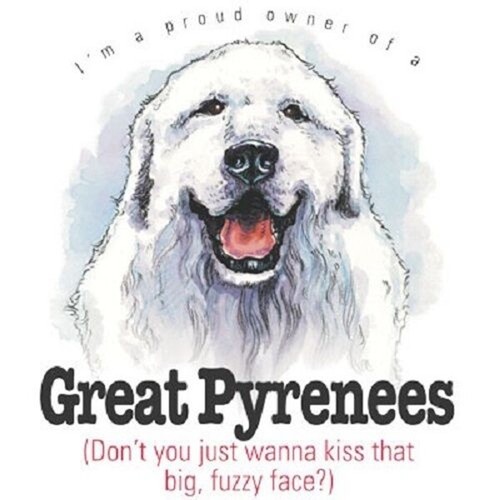 Great Pyrenees Hund Transfer WÄRMEPRESSE Maschinenanwendung für Shirts und Stoff - Bild 3 von 4