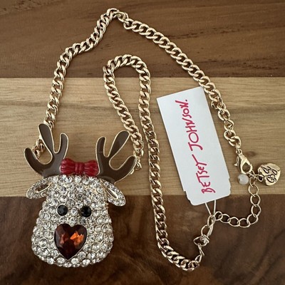 Betsey johnson pendant necklace hot sale