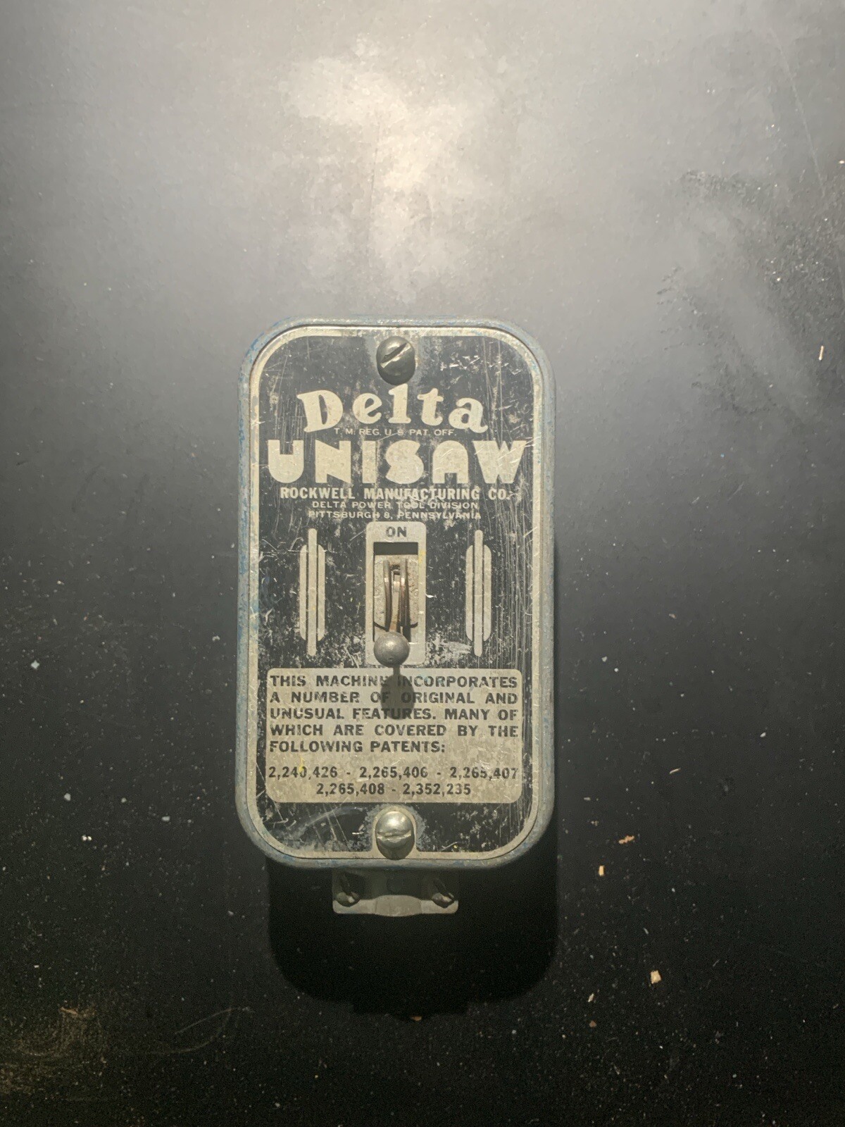 Vintage Delta Rockwell Unisaw Switch And Enclosure eBay