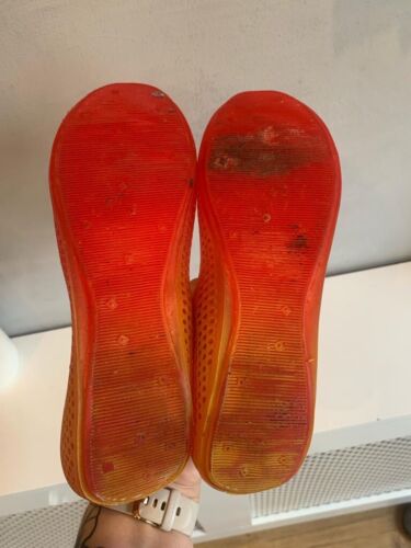 Bata Ladies Slip On Flats Shoes Orange Yellow Breathable Size UK 5 - Imagen 10 de 10