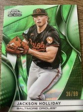 2025 Topps Chrome Black Jackson Holliday Green/99