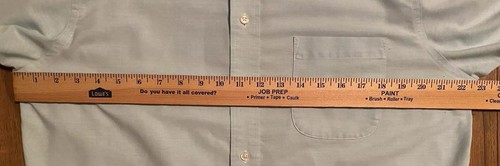 #712 Stafford Essentials Oxford Green Shirt 16 Short Sleeves - Picture 6 of 10