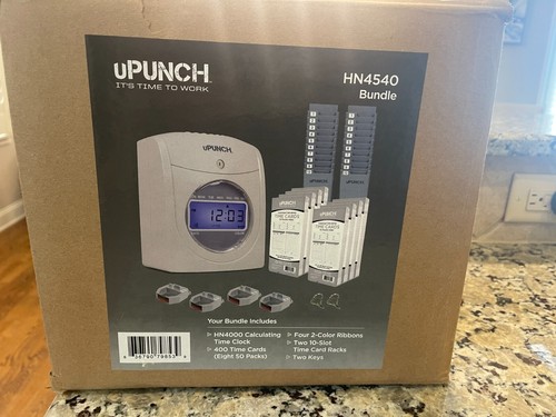 uPunch Small Business AutoAlign Calcolo Orologio Avviamento Kit (HN4540) - Foto 7 di 14