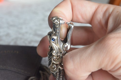 John Hardy Naga Sterling Silver Spinel Necklace - Picture 4 of 8