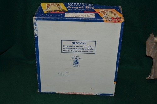 Vintage Christmas ~ Glolite Angel-Glo Tree Topper BOX, Cord & Parts for Angel - Picture 13 of 17