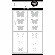 Crafts 6X9 Layering Stencils Butterfly Butterflies Sizes Shapes Details Wings