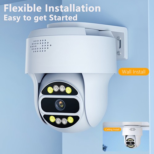 5 MP 2,4/5 GHz PT WIFI PoE Überwachungskamera Farbe Nachtsicht menschliche Erkennung IP65 - Bild 4 von 17