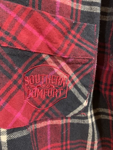 Tank Theory Vintage Jacket Plaid Southern Comfort Whiskey Mens XL - Picture 2 of 9