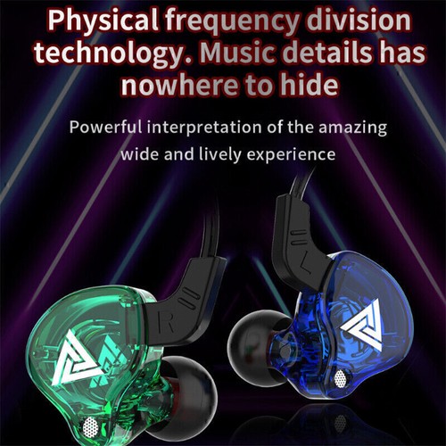 QKZ AK6 In Ear Headphone Bass Earphone 4D Stereo Race Sport 3.5mm HIFI Headset - Photo 11 sur 17
