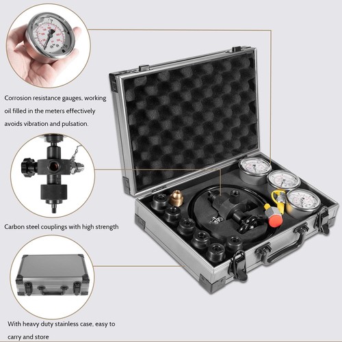 GK-01 Hydraulic Accumulator Nitrogen Pressure Test Tool Kit For Most Accumulator - Picture 8 of 10