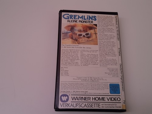 Gremlins - Kleine Monster 1984 VHS German PAL Warner Home Video Erstauflage - Bild 2 von 5