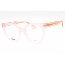 Moschino Women's Eyeglasses Pink Acetate Full Rim Cat Eye Frame MOS613 035J 00