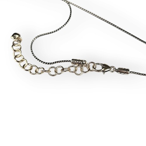 Brighton Crystal Heart Necklace Swarovski Silver Plated Reversible Lariat 20" - Picture 8 of 12