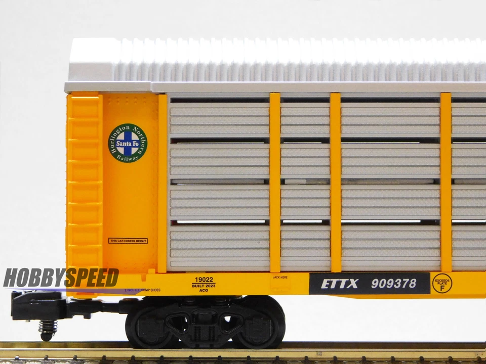 LIONEL AMERICAN FLYER BNSF AUTORACK #909378 S GAUGE train automobile 2319022 NEW - Image 4 of 4