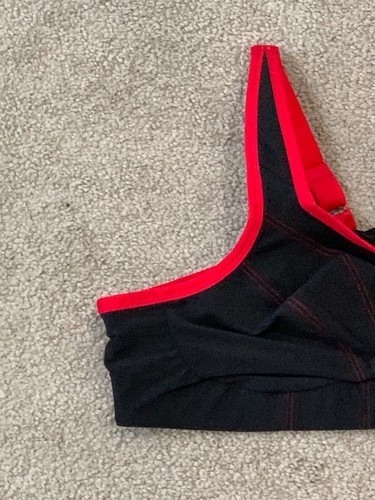 Sujetador deportivo Goddess para mujer talla 38C negro rojo GD6910 soporte firme menos rebote nuevo con etiquetas - Imagen 4 de 15