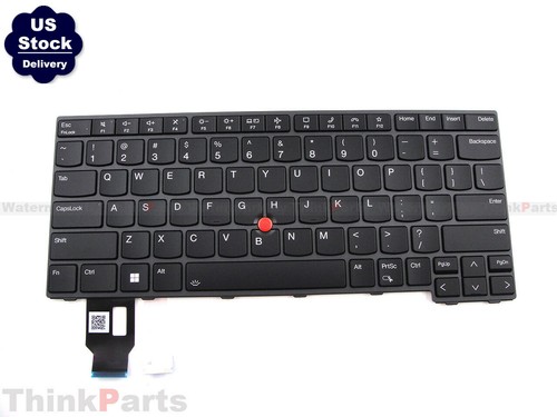 Nuevo/Original Lenovo ThinkPad T14 P14s L14 Gen 3 4 Teclado EE. UU. Retroiluminado NEGRO 5N21D68058 - Imagen 1 de 3