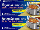 Kitchens Slow Cooker Liners, Regular (Fits 3-8 Quarts), 6 Count (Pack of 2), 12 