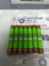COOPER BUSSMANN,FRS-R-6,FUSETRON 6 AMP FUSES LOT OF 7 NOS