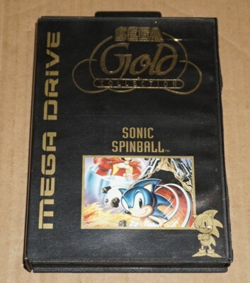 Sonic Spinball Sega Mega Drive Game Complete Gold Collection | eBay