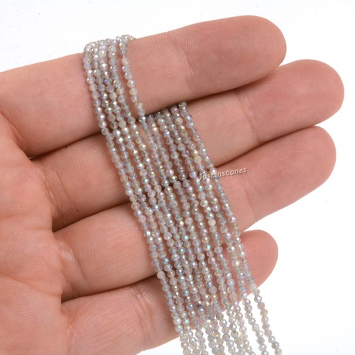 2mm to 3mm Faceted Gemstone round loose beads strand 15.5-16" DIY Jewelry Making - Picture 111 of 143