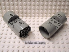 2x LEGO Part 30360 Cylinder 3x6x2 2/3 Horizontal - Round Connection - Pick Color