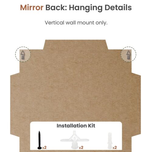 Decorative Wall Mirror, 30"x30" Mirror for Bathroom, Living Room, Sink, Entryway - Picture 4 of 6