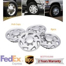 4pcs Silver Hub Caps Rim Simulators For Ford E250 E350 E450 Econoline 1999-2018