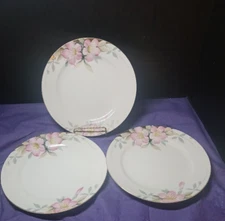 Set of 3 Noritake Azalea Dinner Plates Porcelain 19322