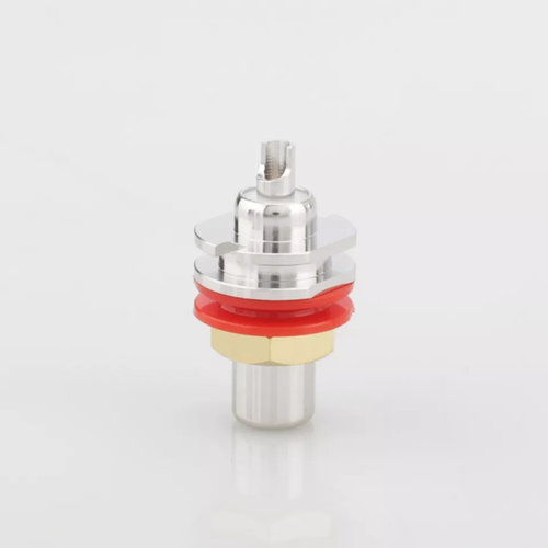 NEW HIFI 4PCS Rhodium Plated Female RCA Jack Socket Connector - Picture 2 of 9