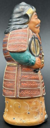 Vintage Japan Kutani Moriage Bishamonten Bishamon God Figurine Statue Japanese - Picture 3 of 11