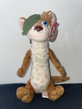 Ty Beanie Baby - BUCK the One Eyed Weasel (Ice Age 3 Movie) In Great Condition