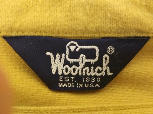 Woolrich Hombre Beige Camel XL? Camisa de franela de algodón pesado de colección BONITA - Imagen 3 de 7