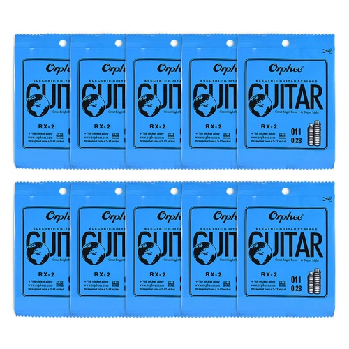 10 Pcs Orphee RX Electric Guitar Single Strings E-String B-String G-String L1Q7
