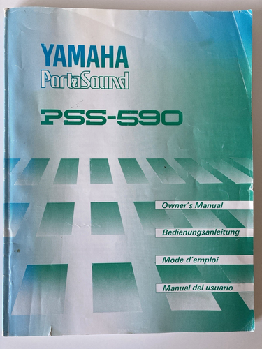 YAMAHA PORTASOUND PSS-590 OWNER'S MANUAL