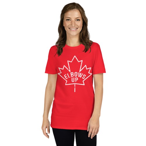 Canada Elbows Up Never 51 Short-Sleeve Unisex T-Shirt, Canadian Pride Tee - Picture 4 of 15