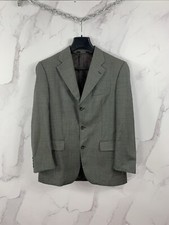 Yves Saint Laurent Gray Three Button Blazer 100 IWS Size 50