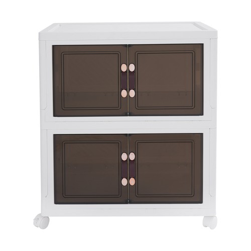 2pcs PP Storage Boxes For Storing Clothes, Shoes, Books Stackable Storage Box - Picture 16 of 16