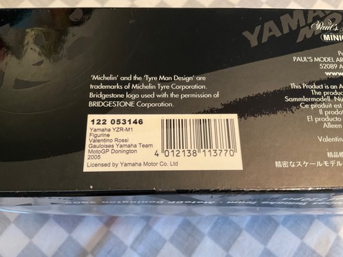 1/12 MINICHAMPS 122 053146 ROSSI BIKE + FIGURE YAMAHA MOTO GP DONINGTON 2005 - Picture 6 of 9