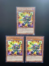 Yugioh Toon Barrel Dragon DOCS-EN038 Rare 1st Edition LP/MP X3
