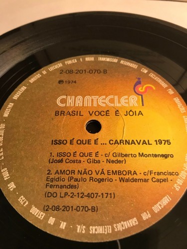 Brazil Carnival 75 Francisco Egidio Titulares Do Ritmo Bossa Samba MPB Jazz RARE - Picture 4 of 5