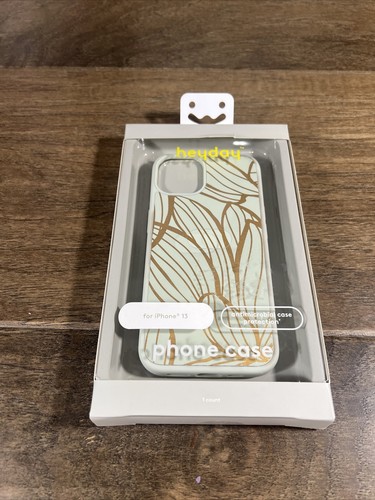 Heyday™ Apple iPhone 13 Hülle Antimikrobiell Hartschale - Abstrakt Botanisch Grün - Bild 3 von 3