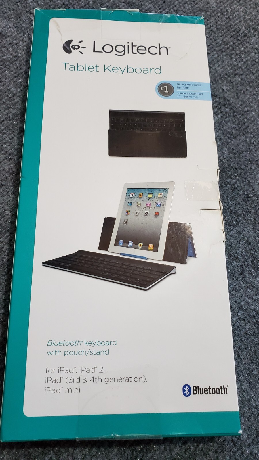 Logitech 920-003676 Tablet Bluetooth Keyboard/Stand for iPad iPad 2 3 & 4-Gen