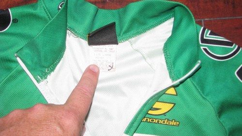 Equipo Saeco Cannondale CIPOLLINI Campeón Italiano Camiseta Ciclismo L Tour Francia - Imagen 3 de 4