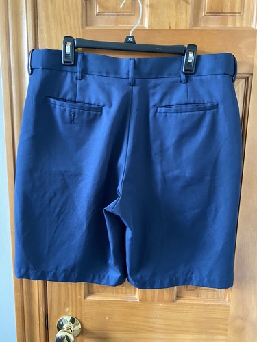 Grand Slam Men's Performance Golf Shorts Flat Front Blue Size 36. C - Picture 2 of 5