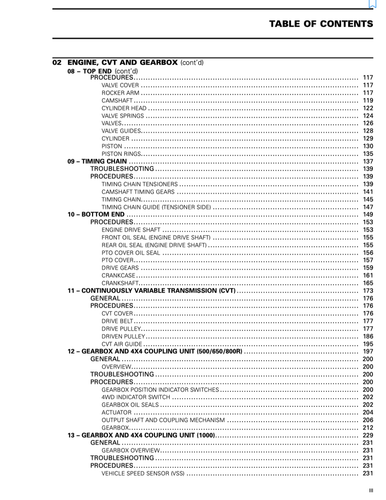 2013 Can-am 500 / 650 / 800R / 1000 Outlander Renegade Complete Service Manual - Picture 6 of 16