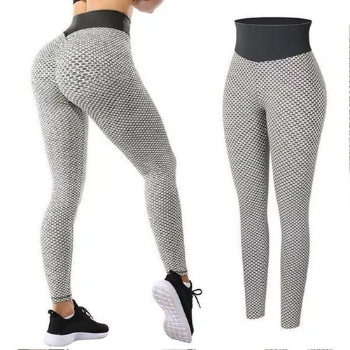 Women's Tik Tok Yoga Pants Anti-Cellulite Push Up Ruched High Waist Leggings Gym - Picture 3 of 52