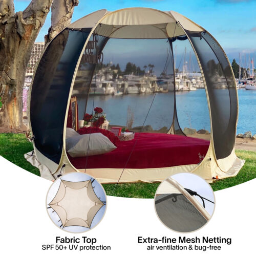Alvantor Portable Screen House Tent Pop-Up Screen Room with Carry Bag 15 x 15 FT - Picture 13 of 50