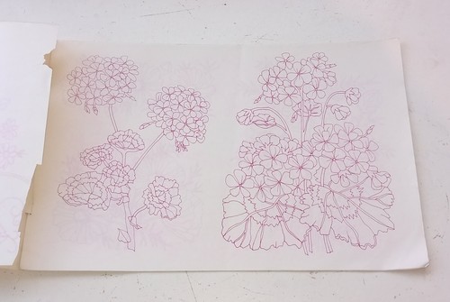 Tri-chem Transfer Design Sheets FLORAL Vintage 1970s Hot Iron On Transfers - Picture 3 of 12