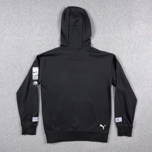 Puma X BMW Motorsport Youth Large Black Pullover Hoodie Racing Performance - Picture 8 of 12